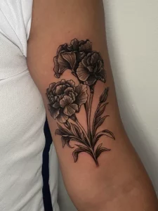 Thay - Floral - Black and grey